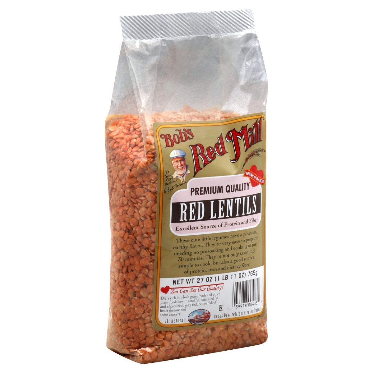 slide 1 of 5, Bob's Red Mill Lentils 27 oz, 27 oz