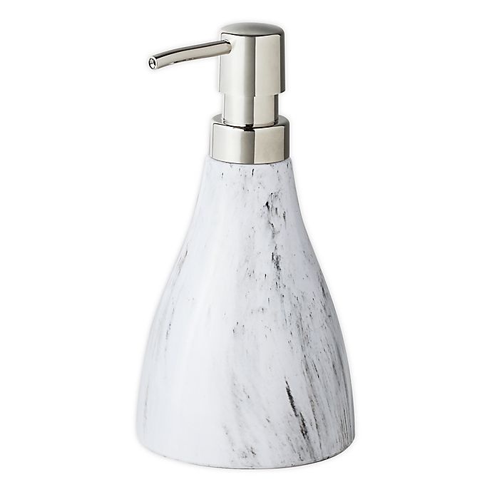 slide 1 of 2, Umbra Curvino Lotion Dispenser - Grey Marble, 1 ct