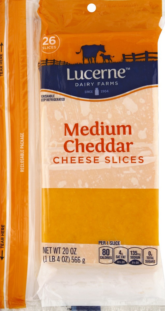 slide 3 of 5, Lucerne Dairy Farms Lucerne Cheese 26 ea, 20 oz