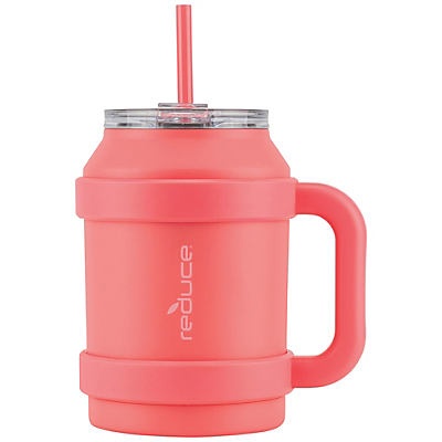 slide 1 of 1, Reduce Cold1 Sugar Coral Stainless Steel Mug, 50 oz