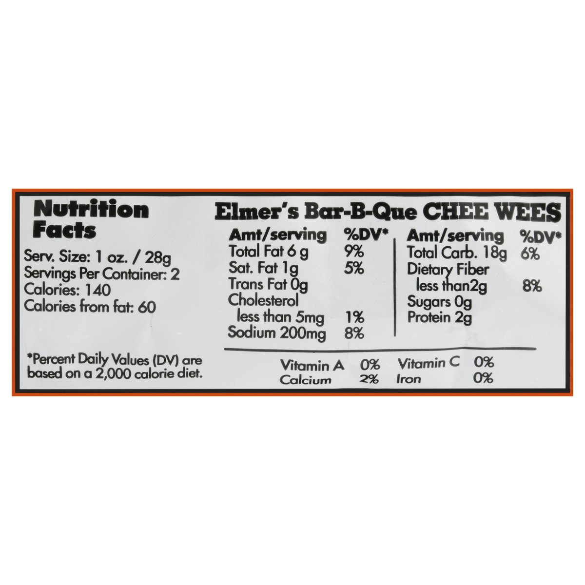 slide 11 of 14, Elmer's CheeWees BBQ, 2.5 oz