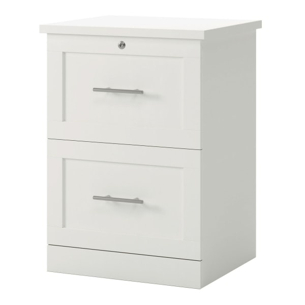 slide 1 of 8, Realspace 2-Drawer 17''D Vertical File Cabinet, White, 1 ct