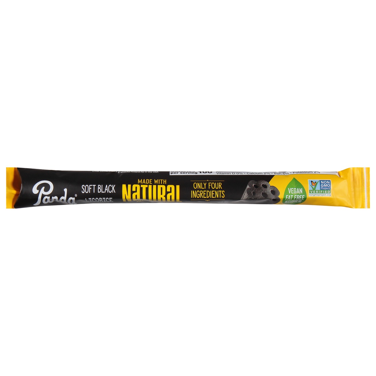 slide 1 of 1, Panda Natural Black Licorice Stick, 1.13 oz
