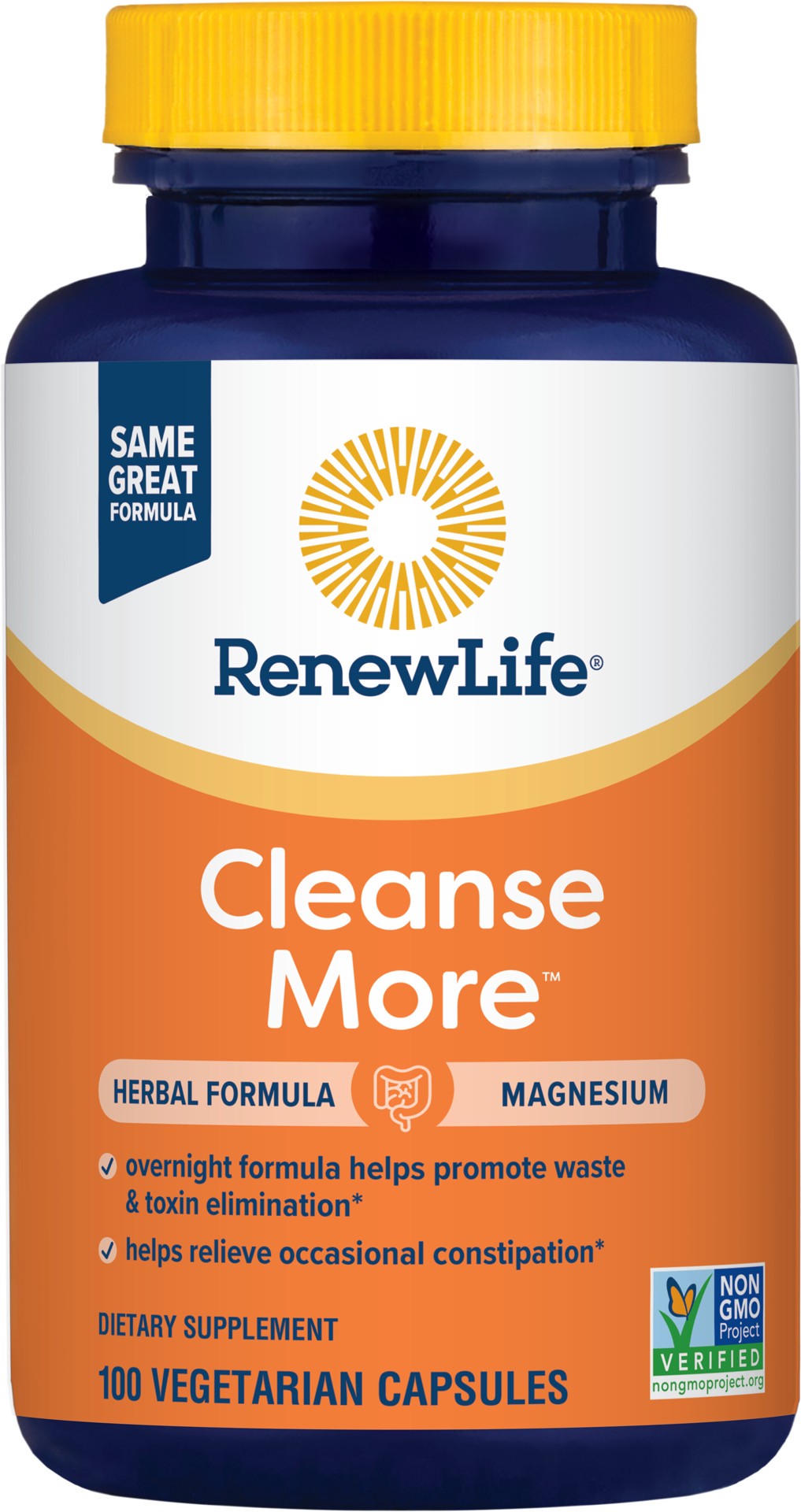 slide 1 of 5, Renew Life Cleanse More Herbal & Mineral Formula, 100 ct