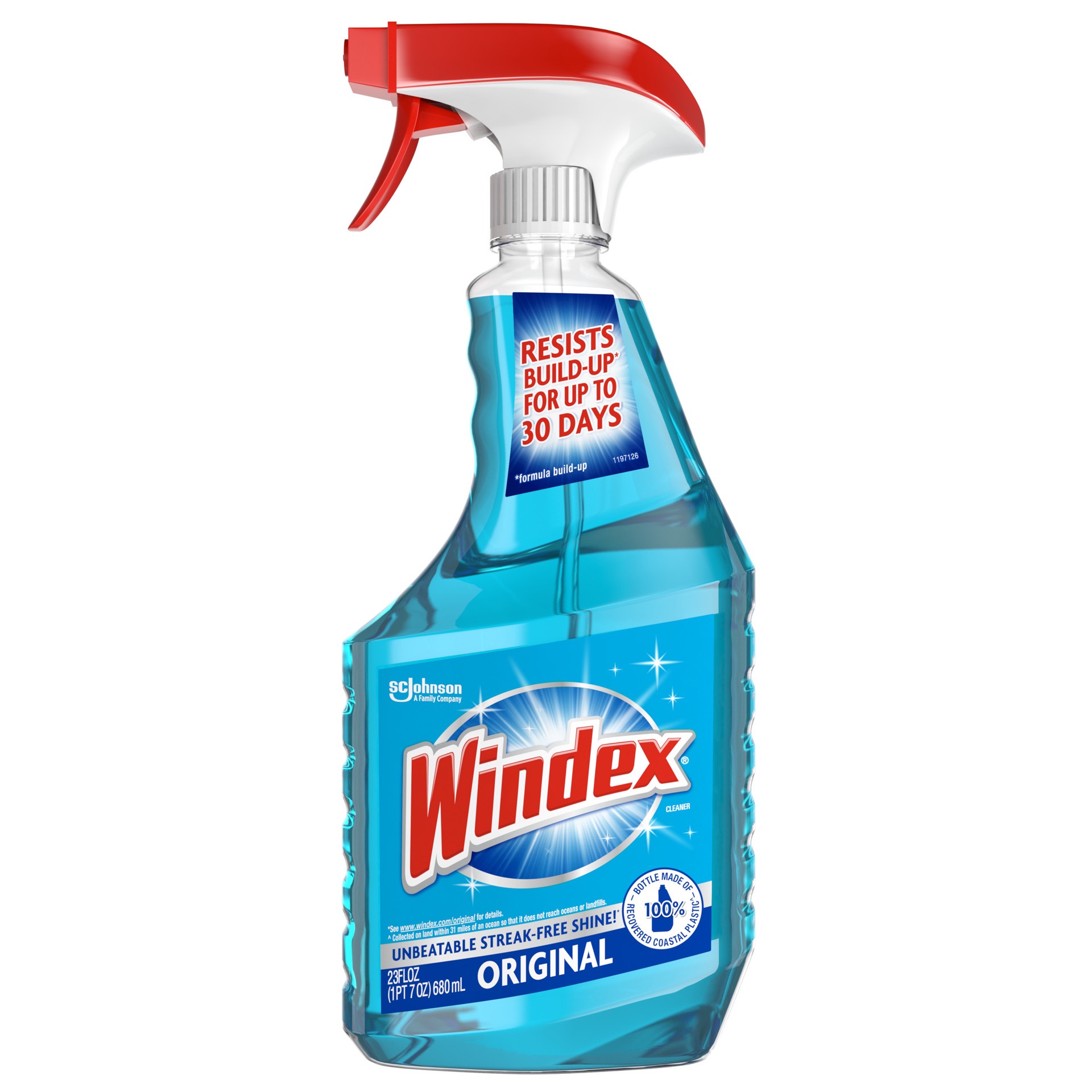 slide 1 of 7, Windex Glass Cleaner, Original Blue, Spray Bottle, 23 fl oz, 23 fl oz