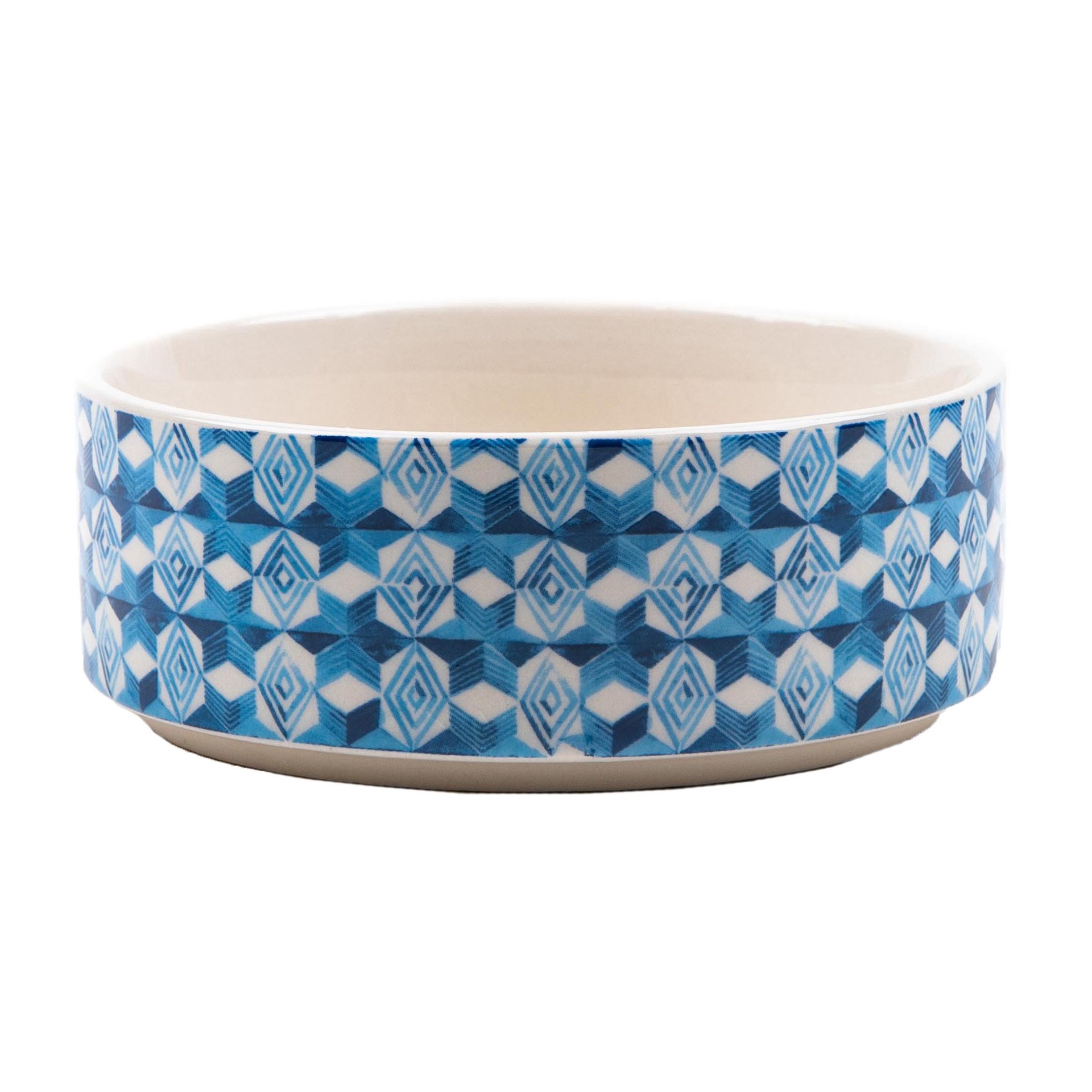 slide 1 of 1, Woof and Whiskers Ceramic Printed 8 oz Pet Bowl, 1 ct