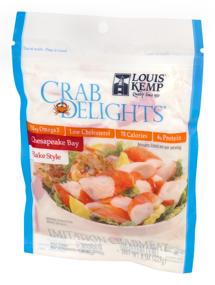 slide 6 of 9, Louis Kemp Crab Delights Chesapeake Bay Imitation Crabmeat, 8 oz