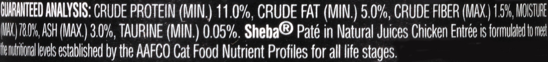 slide 7 of 8, Sheba Pate Chicken Entree Premium Cat Food, 3 oz