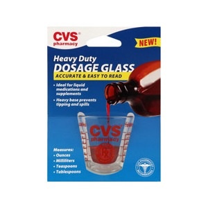 slide 1 of 1, CVS Pharmacy Heavy Duty Dosage Glass, 1 ct