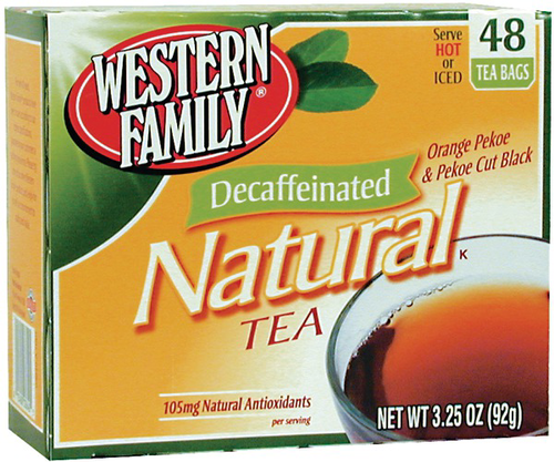 slide 1 of 1, Western Family Decaf Tea Bags - 48 ct, 48 ct