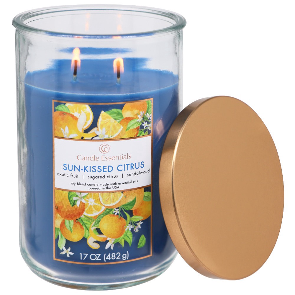 slide 2 of 2, Candle Essentials Sun-Kissed Citrus Candle 1 ea, 1 ct