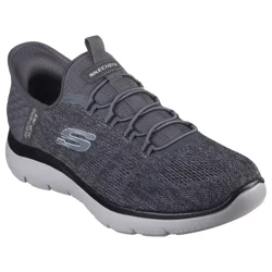 Skechers Men's Summits-Key Pace Slip-In Shoes, Charcoal, Size 11