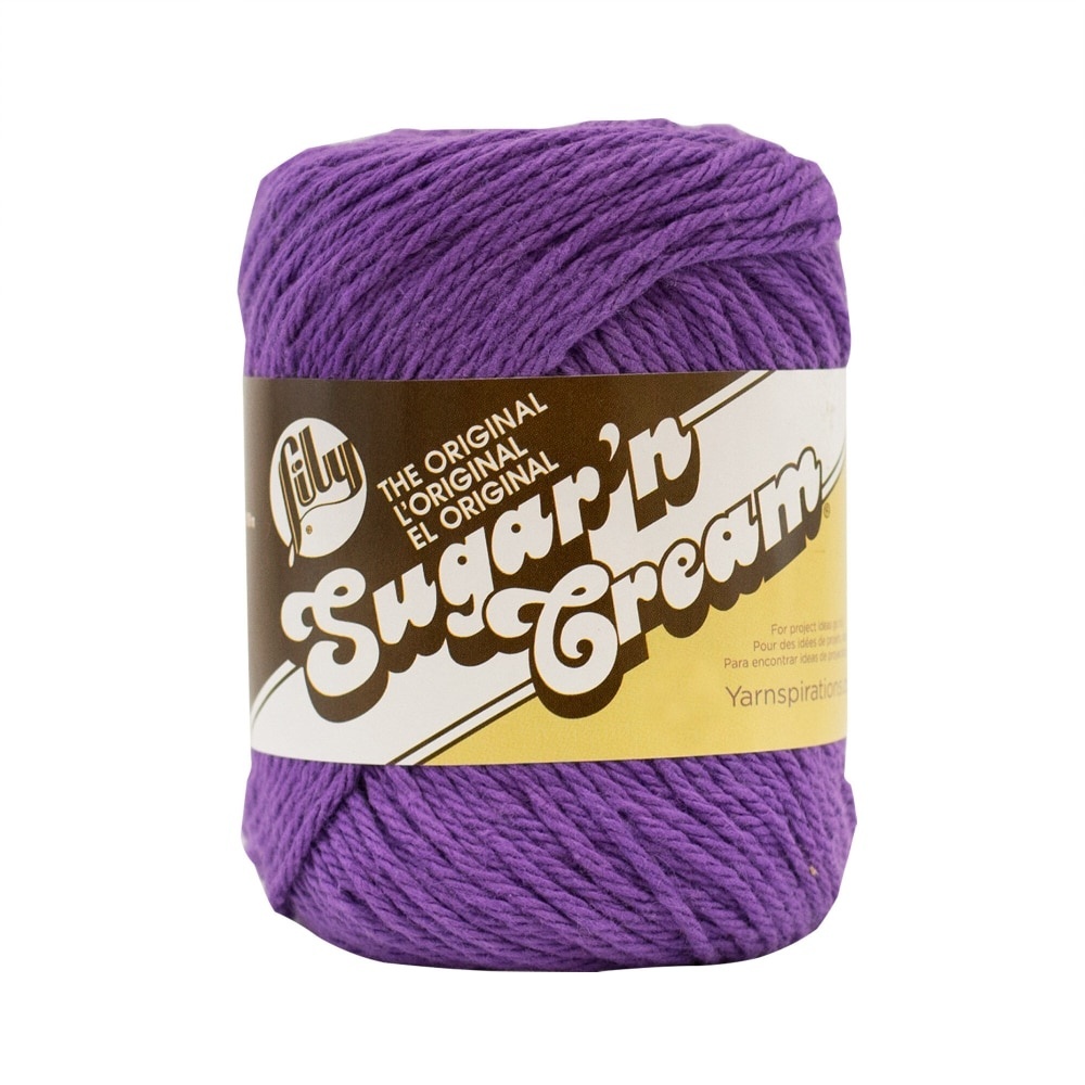 slide 1 of 1, Lily Sugar'N Cream Yarn - Black Currant, 1 ct