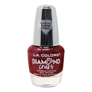 slide 1 of 1, L.A. Colors Diamond Crush Nail Polish Ruby Glass, 0.44 oz