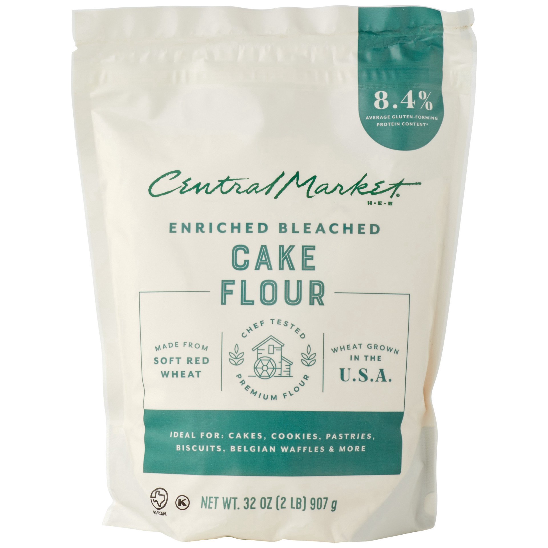 slide 1 of 1, Central Market Enriched Bleached Cake Flour, 2 lb