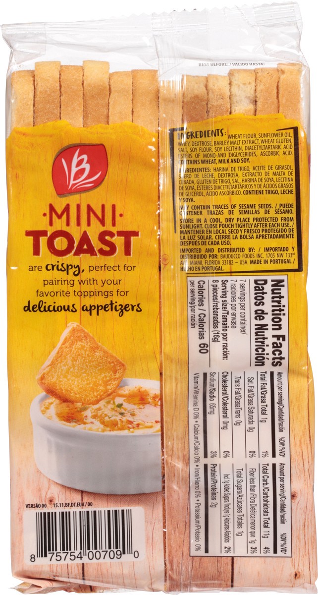 slide 10 of 14, Bauducco Mini Toasts, 4.2 oz