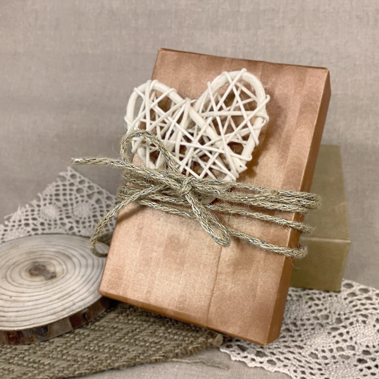 slide 2 of 5, 0.15" X 10yd. Metallic Jute Trim Ribbon By Celebrate It, 0.15 in x 10 yd