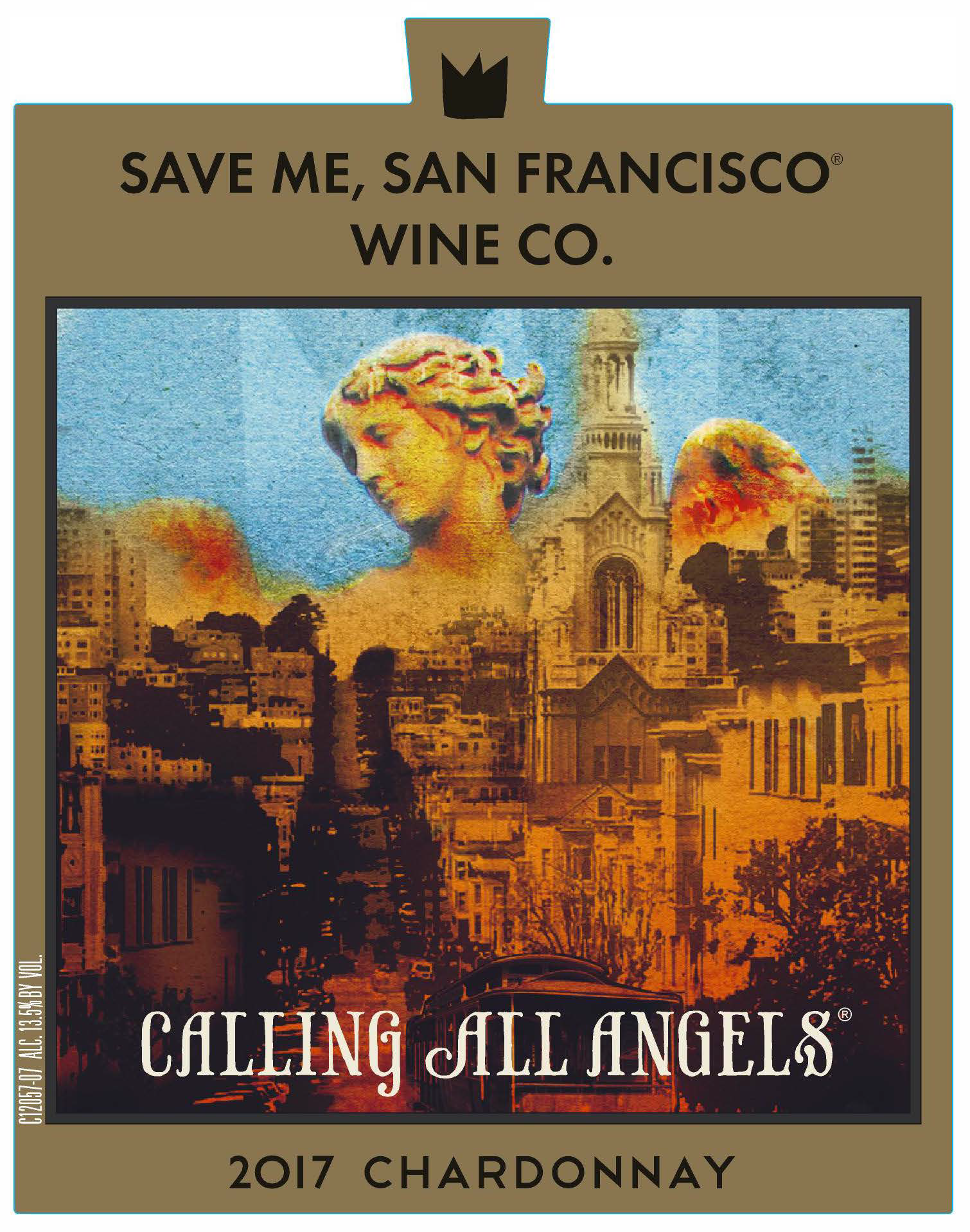 slide 2 of 4, Save Me, San Francisco Chardonnay White Wine - 750ml, 2017 California, 750 ml