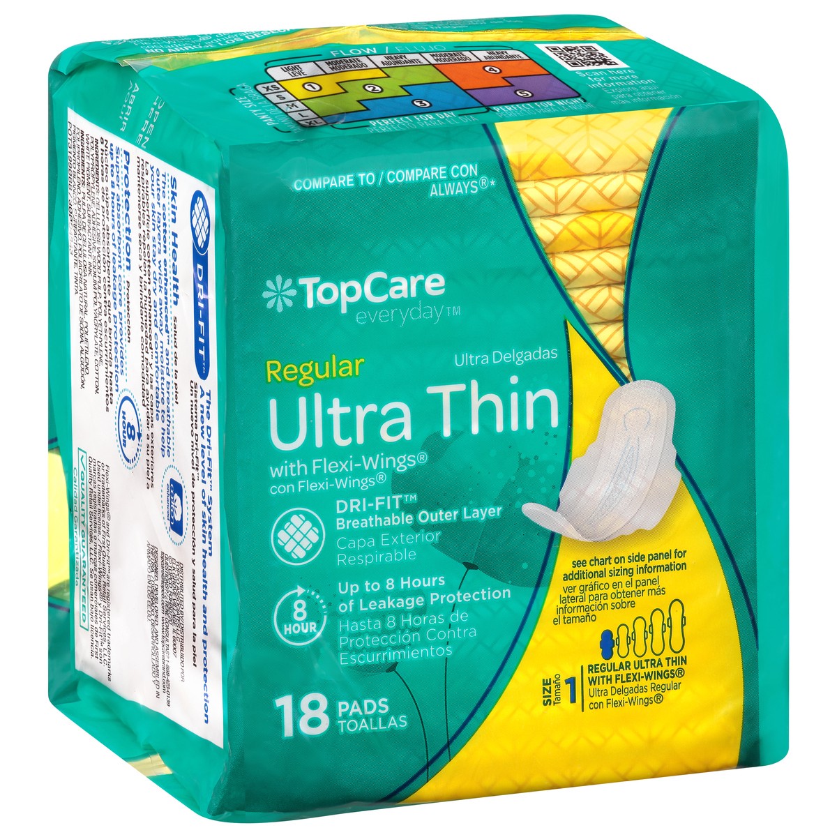 slide 2 of 9, TopCare Max Pad Ultra Thin, 18 ct