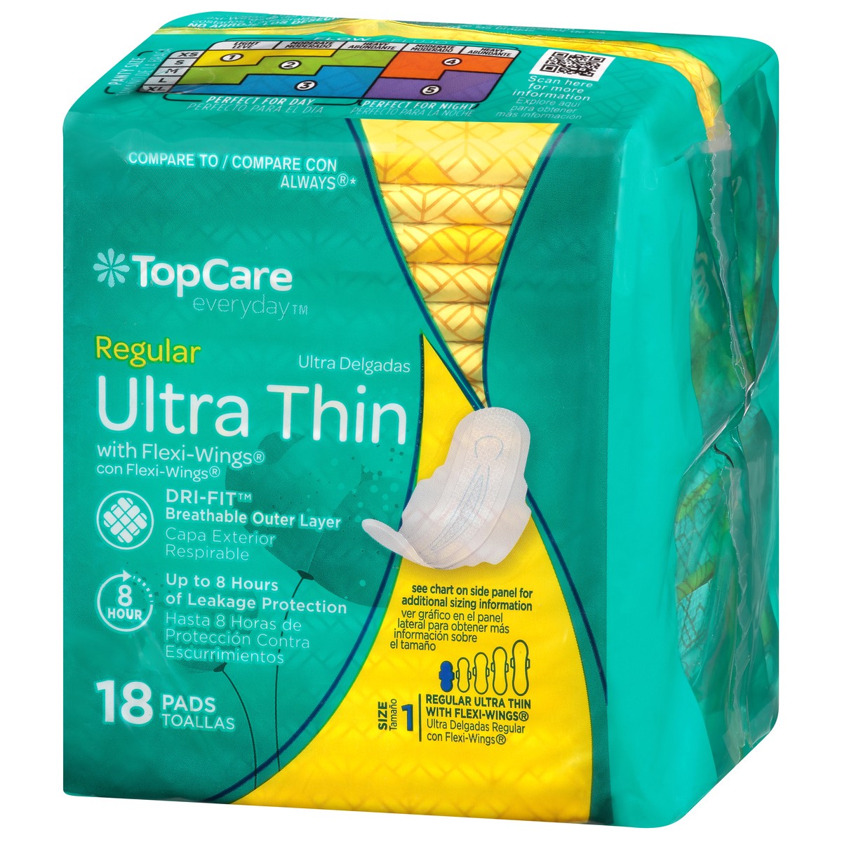 slide 8 of 9, TopCare Max Pad Ultra Thin, 18 ct