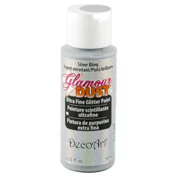 Deco Art Glamour Dust Glitter Paint Silver Bling