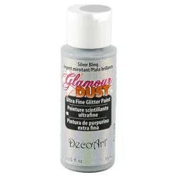 Deco Art Glamour Dust Glitter Paint Silver Bling