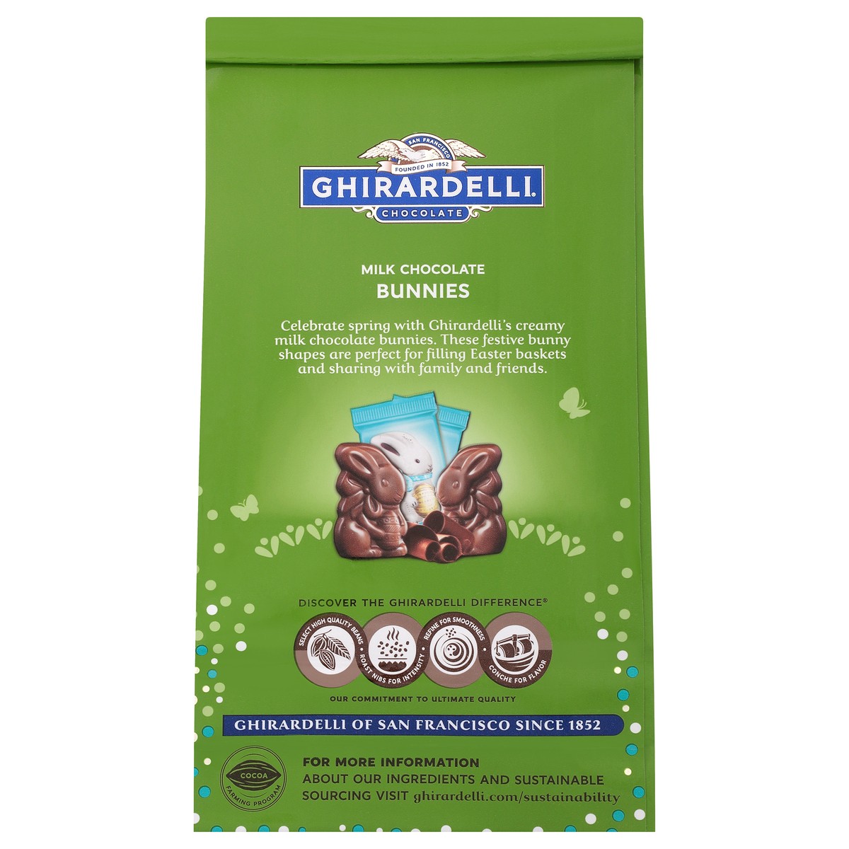 slide 8 of 9, GHIRARDELLI Milk Chocolate Bunnies, 5.9 oz Bag, 5.9 oz