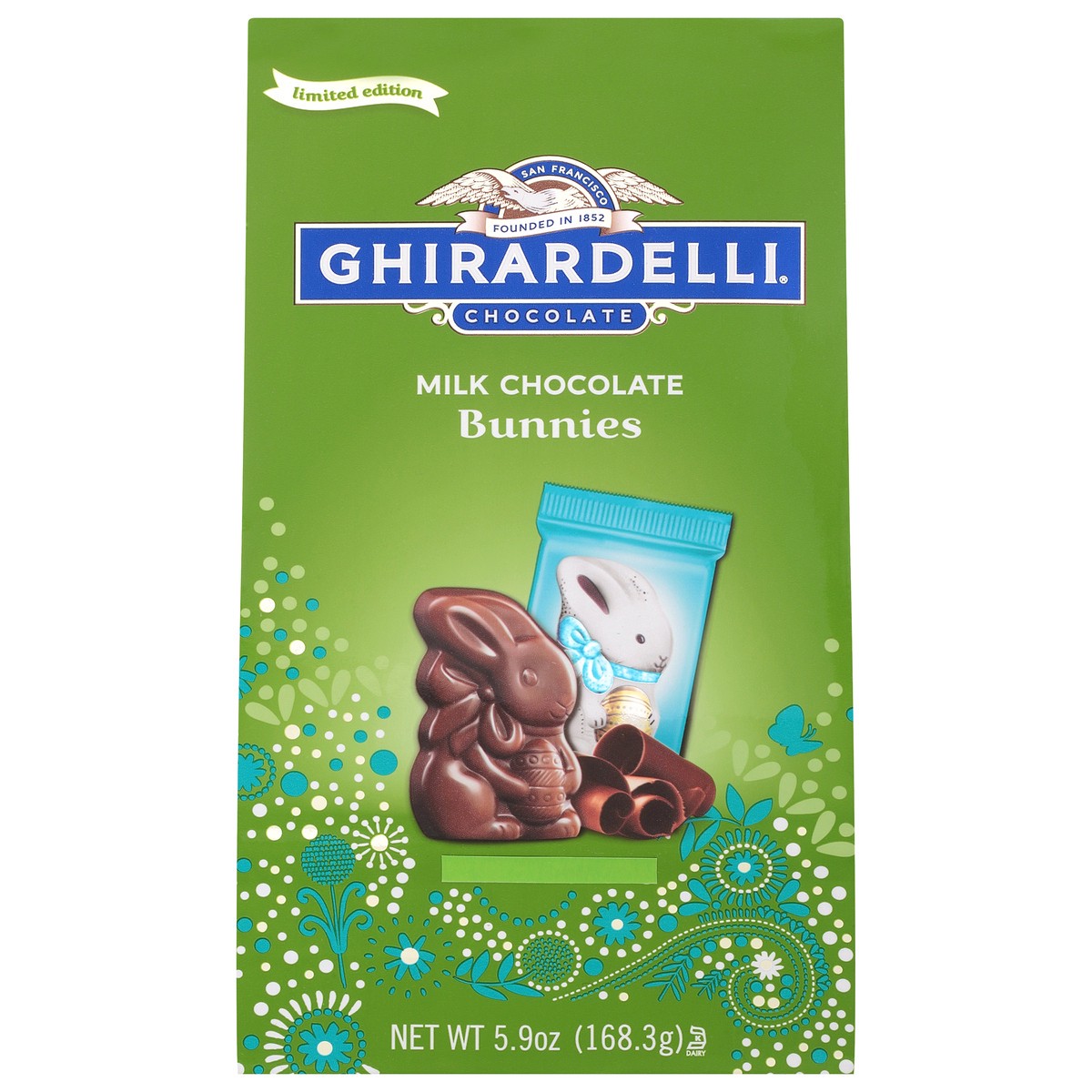 slide 3 of 9, GHIRARDELLI Milk Chocolate Bunnies, 5.9 oz Bag, 5.9 oz