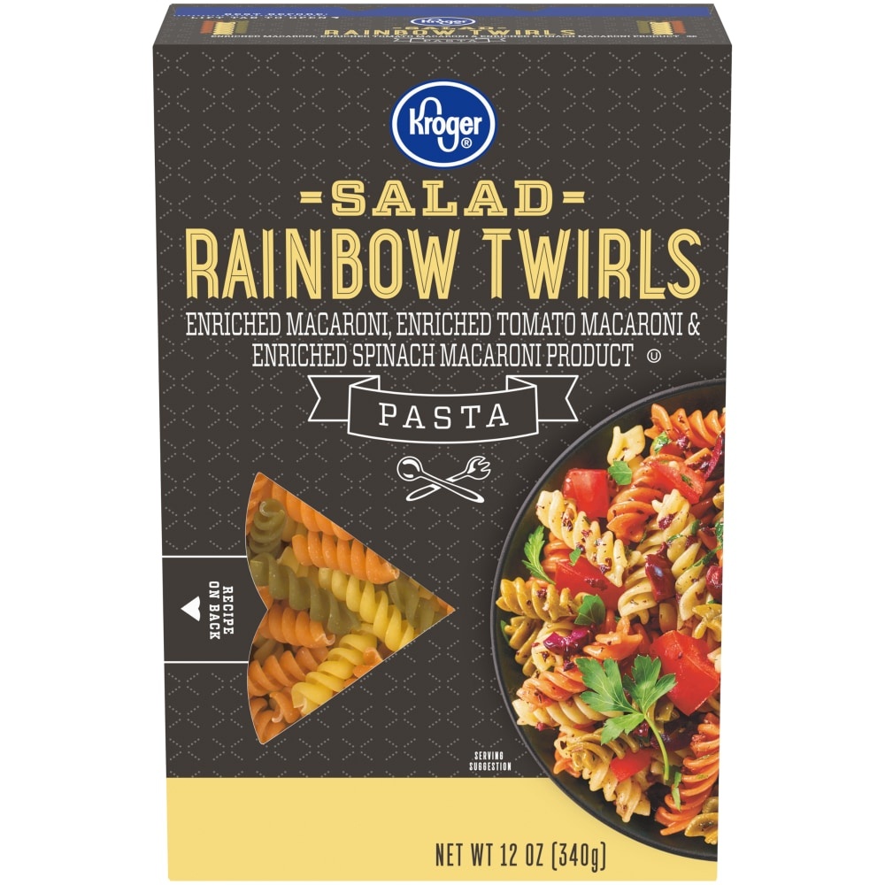 slide 1 of 1, Kroger Salad Rainbow Twirls Pasta, 12 oz