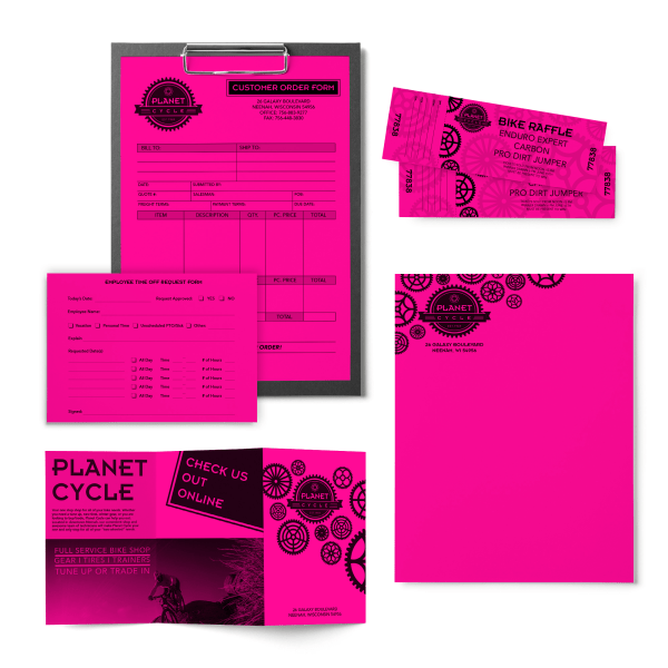 slide 4 of 5, ASTROBRIGHTS Neenah Astrobrights Bright Color Paper, Letter Size (8 1/2'' X 11''), Fsc Certified, Fireball Fuchsia, Ream Of 500 Sheets, 500 ct