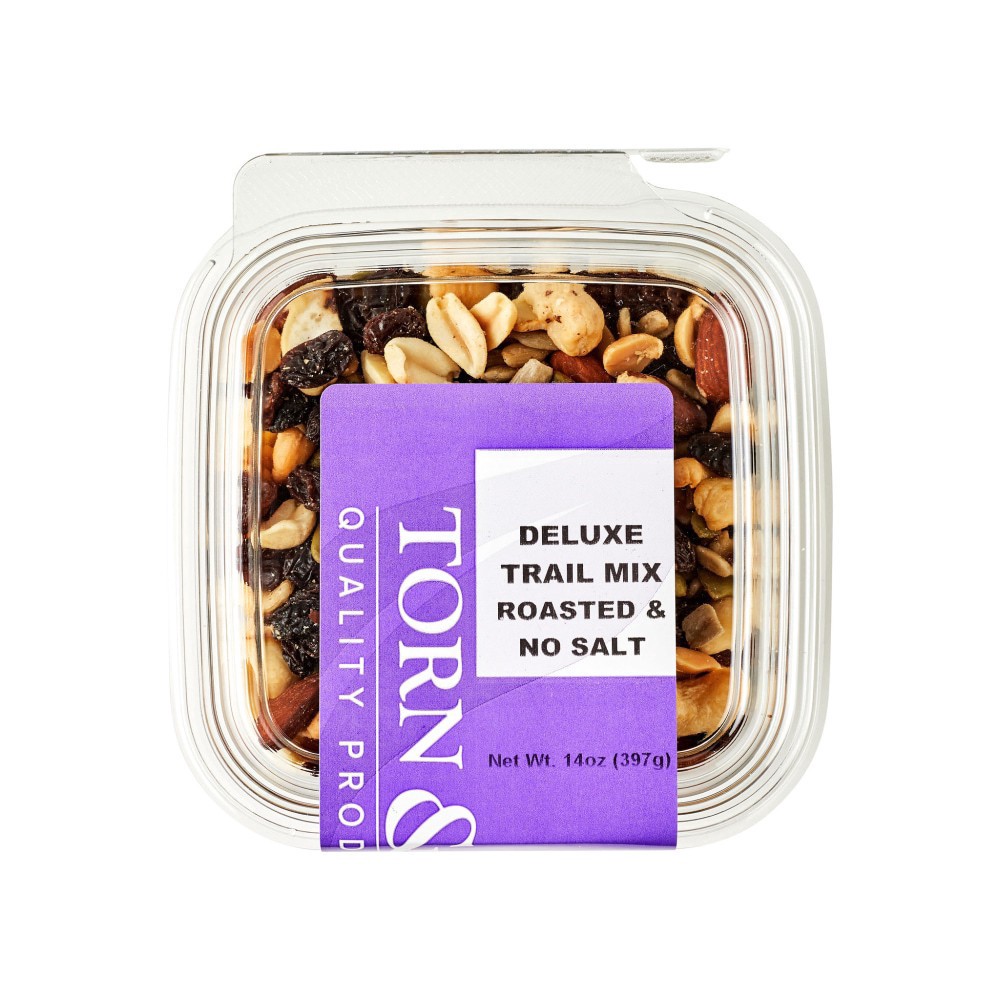 slide 2 of 2, Torn & Glasser Torn Glasser Deluxe Roasted No Salt Trail Mix, 14 oz