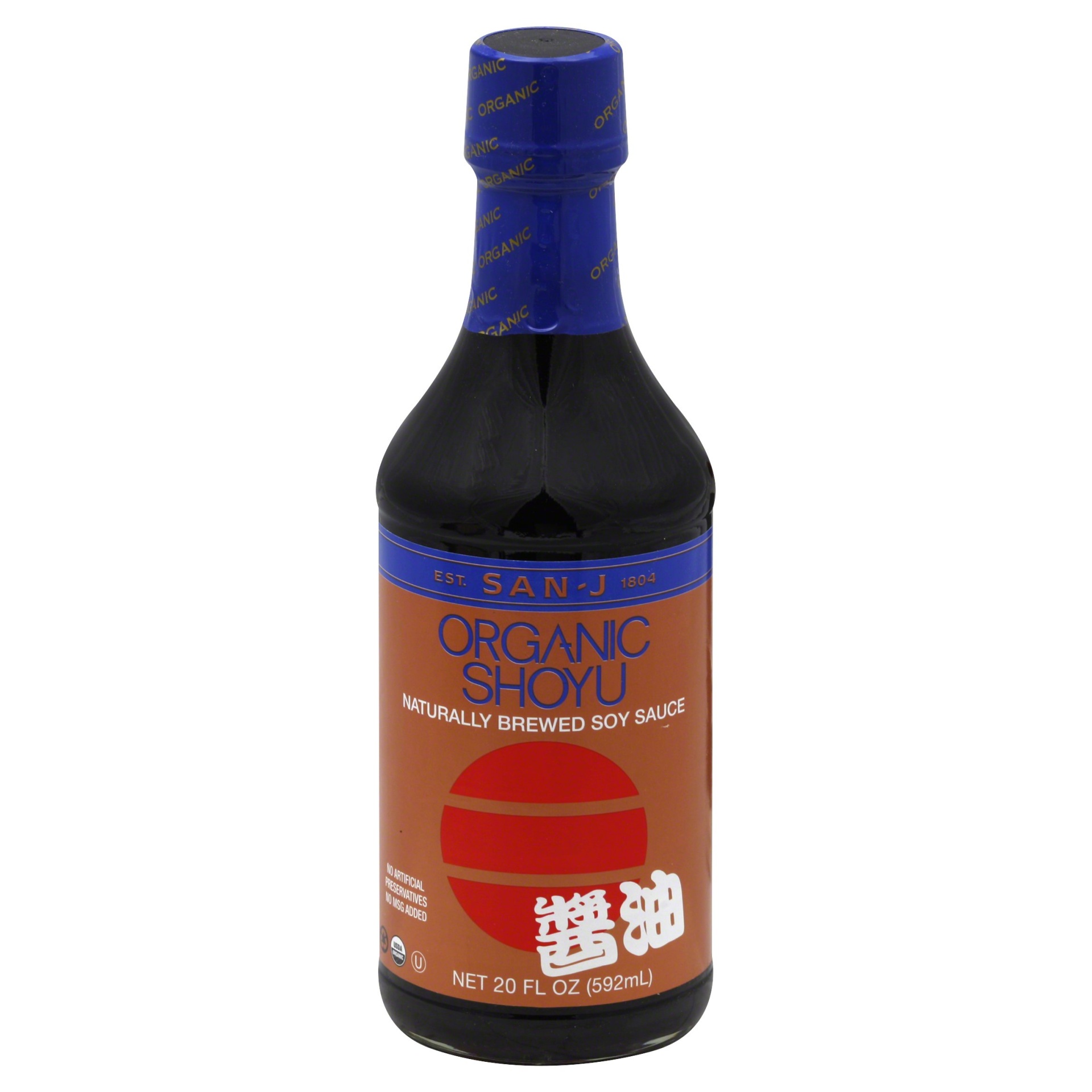 slide 1 of 1, San-J Organic Shoyu Soy Sauce, 20 fl oz