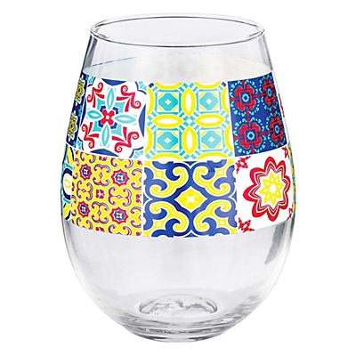 slide 1 of 1, Cocinaware Oversized Talavera Wine Glass, 27 oz