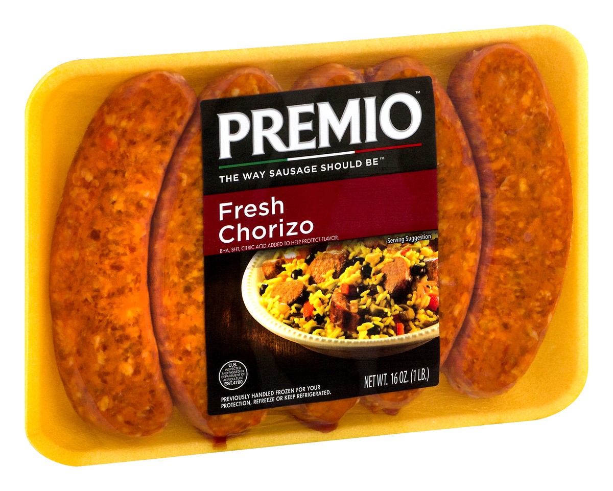 slide 5 of 9, Premio Chorizo Sausage, 16 oz