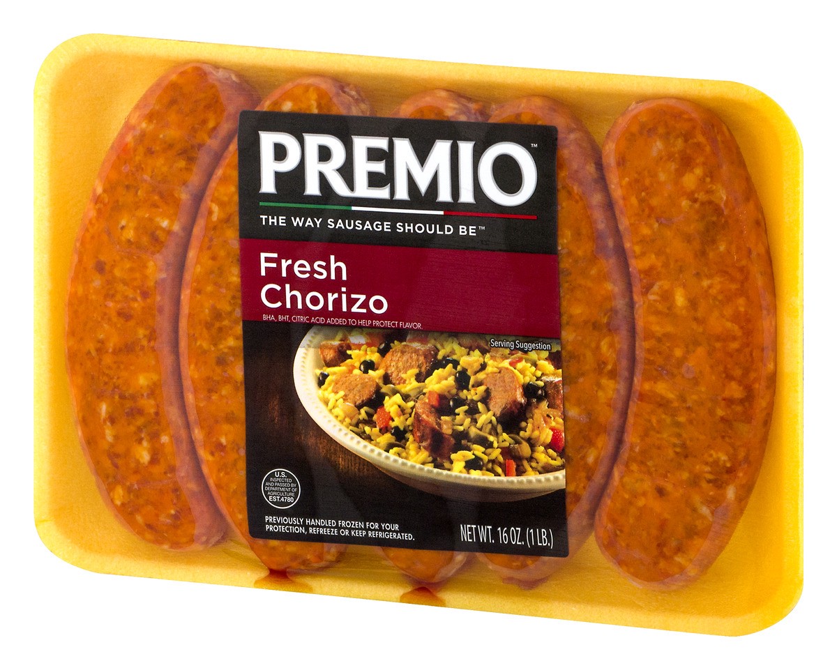 slide 2 of 9, Premio Chorizo Sausage, 16 oz