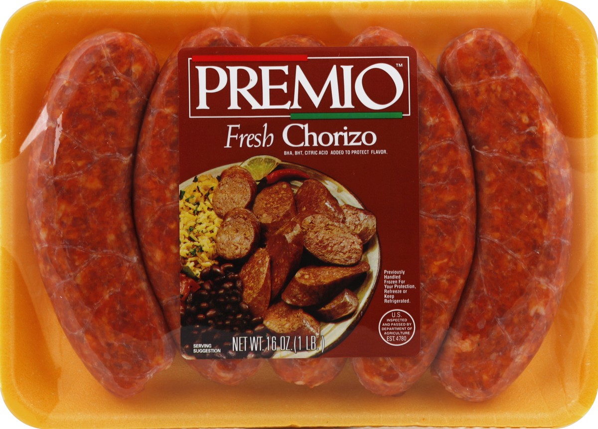 slide 1 of 9, Premio Chorizo Sausage, 16 oz