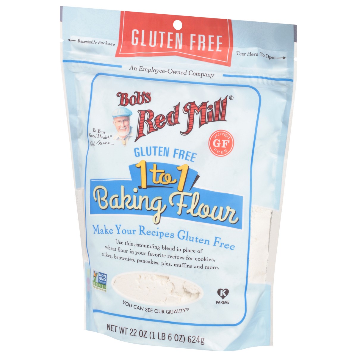 slide 6 of 9, Bob's Red Mill Gluten Free 1-To-1 Baking Flour, 22 oz