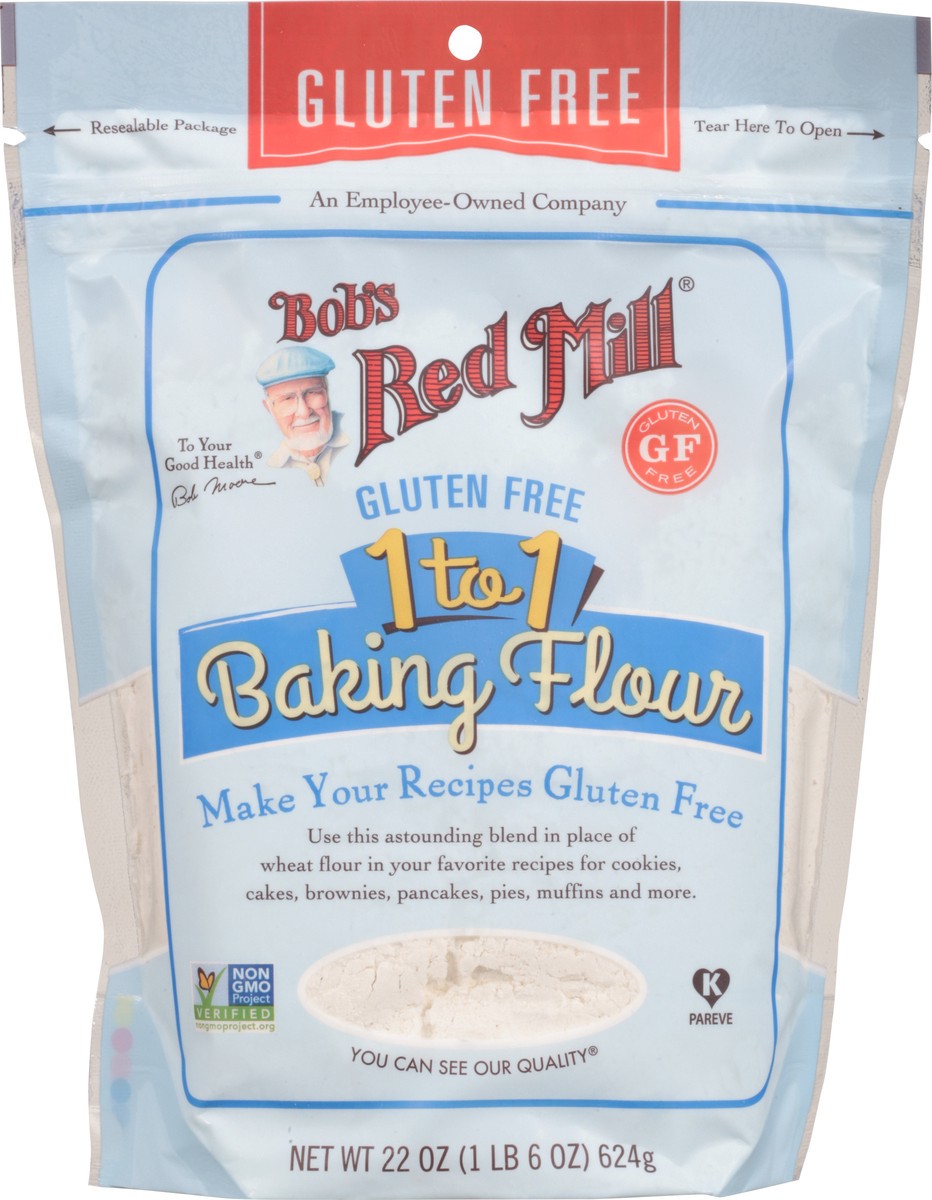 slide 3 of 9, Bob's Red Mill Gluten Free 1-To-1 Baking Flour, 22 oz