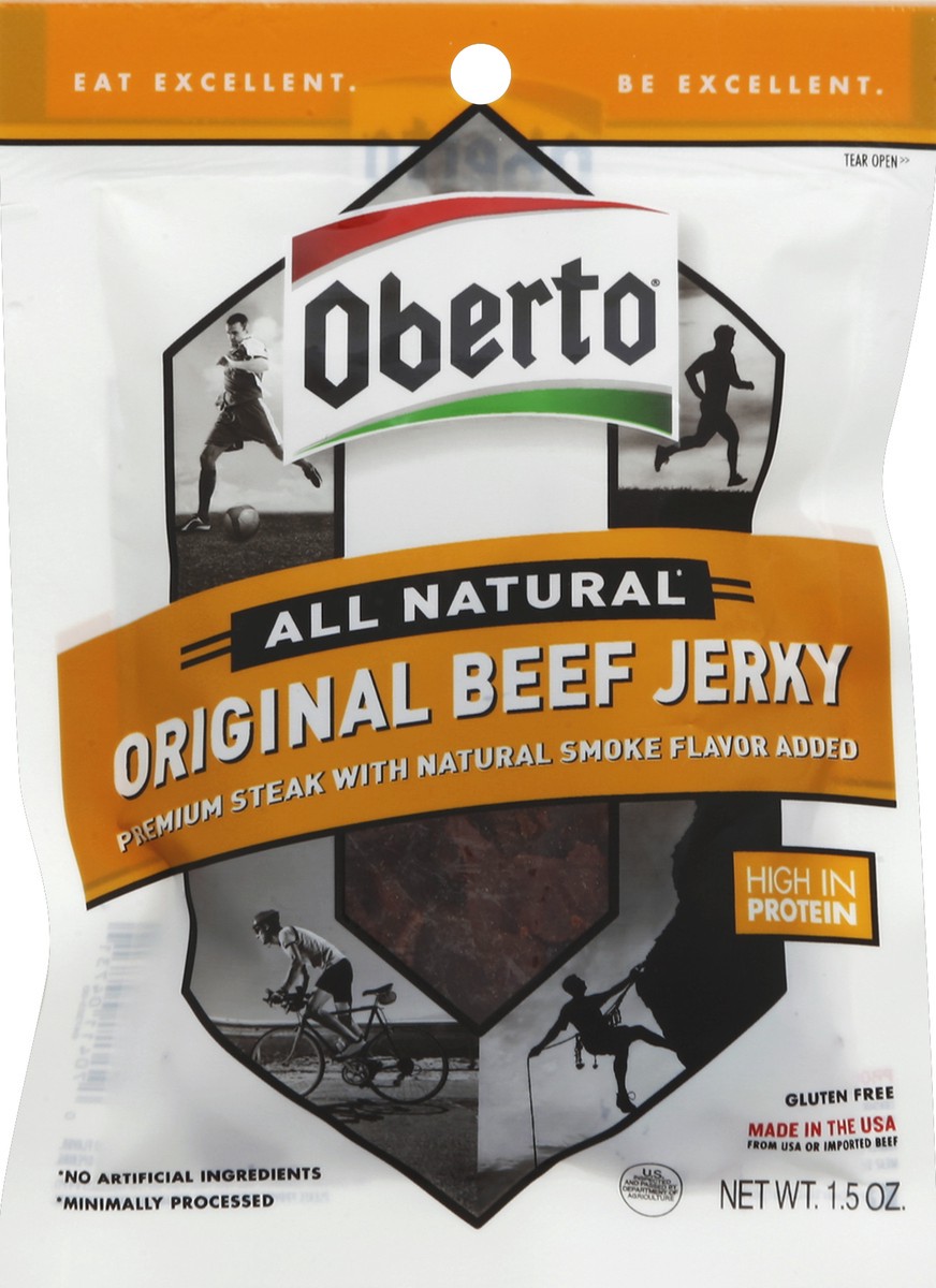 slide 3 of 4, Oberto All Natural Beef Jerky, 1.5 oz