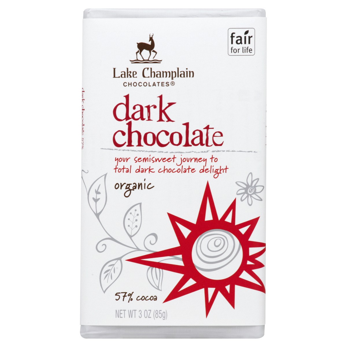 slide 6 of 6, Lake Champlain Chocolates Dark Chocolate 3 oz, 3 oz