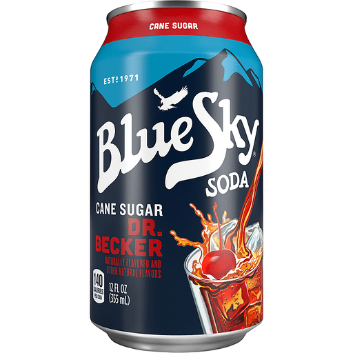 slide 6 of 8, Blue Sky Cane Sugar Dr. Becker Soda, 6 ct; 12 fl oz