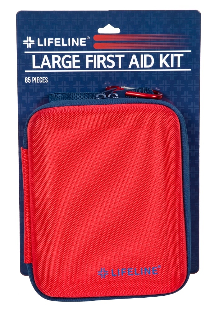 slide 1 of 1, Lifeline Large Hard-Shell Foam First Aid Kit - 85 Piece, LG