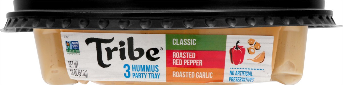 slide 6 of 9, Tribe Party Tray Hummus, 18 oz