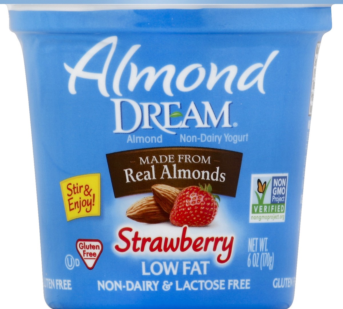 slide 3 of 3, Almond Dream Strawberry Non-Dairy Yogurt, 6 oz