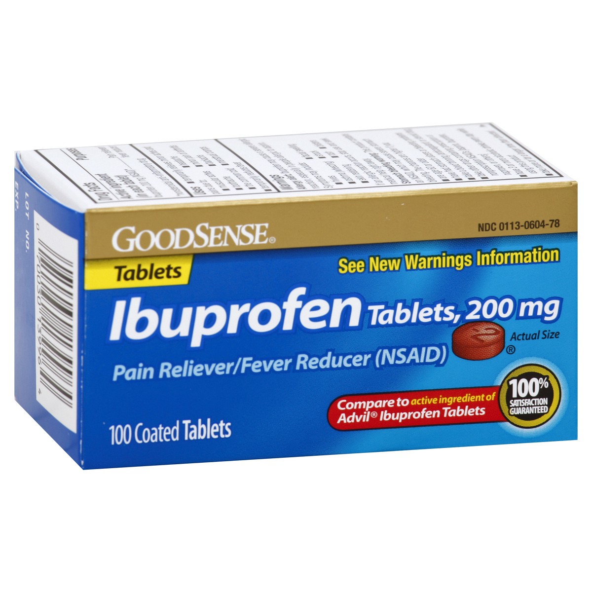 slide 2 of 8, Good Sense Ibuprofen 100 ea, 100 ct