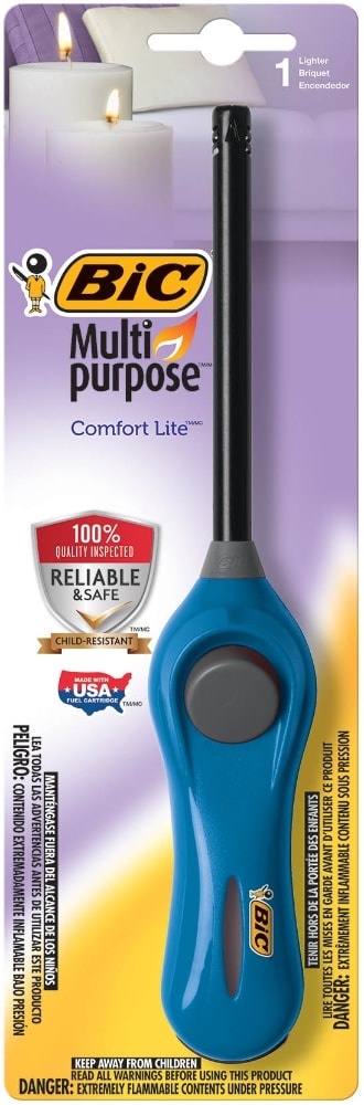 slide 1 of 1, Bic Multi-Purpose Comfort Lite Lighter, 1 ct