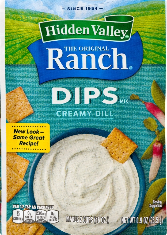 Hidden Valley Dips Creamy Dill Ranch Mix 0.9 oz | Shipt