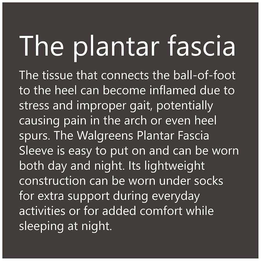 slide 2 of 5, Walgreens Plantar Fascia Sleeves Large, 2 ct