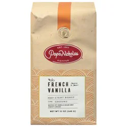 PapaNicholas Coffee Ground Light Roast French Vanilla Coffee - 12 oz