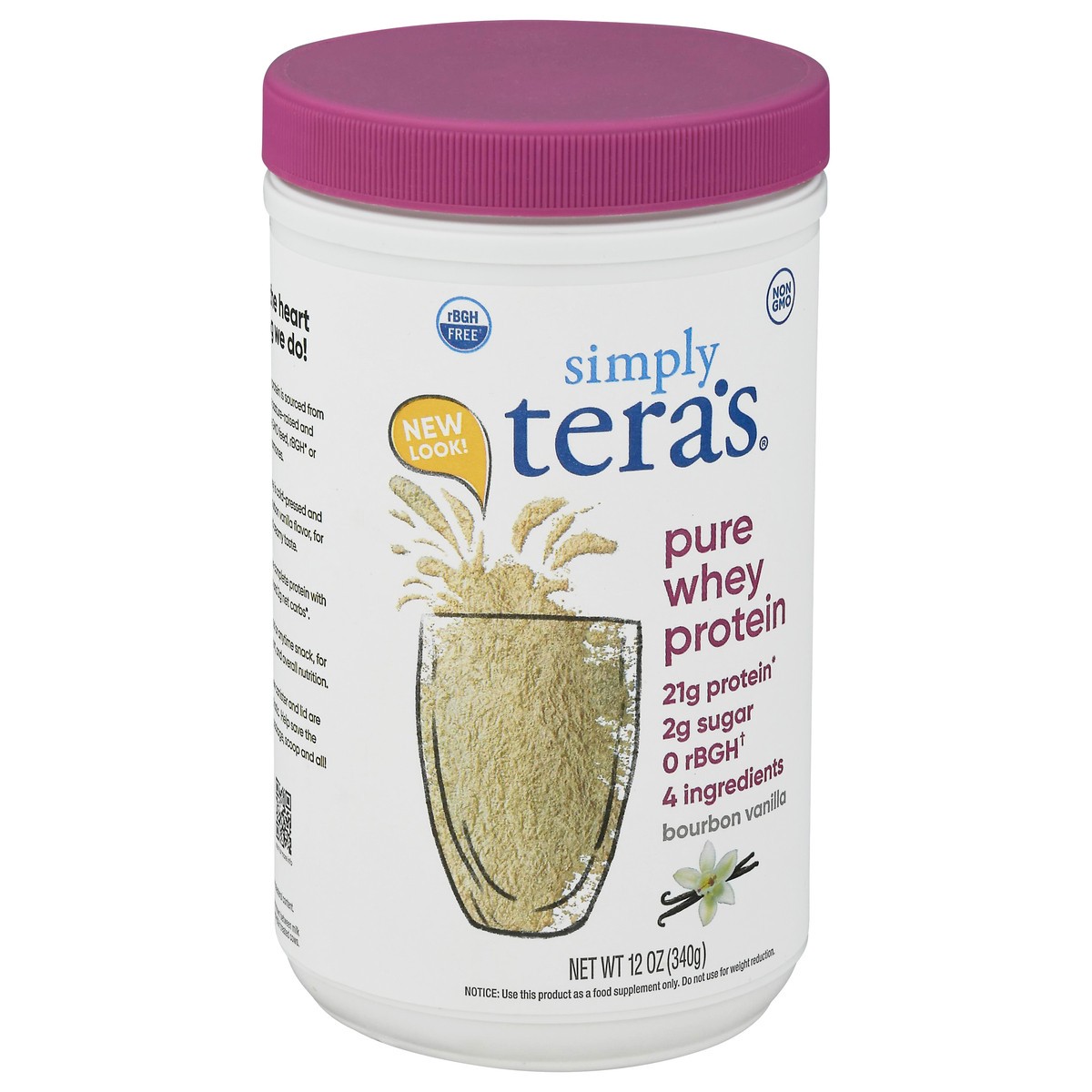 slide 2 of 11, Tera's Whey Dietary Supplement Protein Powder - Bourbon Vanilla, 12 oz
